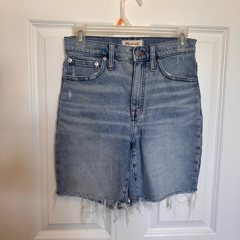Madewell High rise Denim Mid Length Short Size 24 women’s